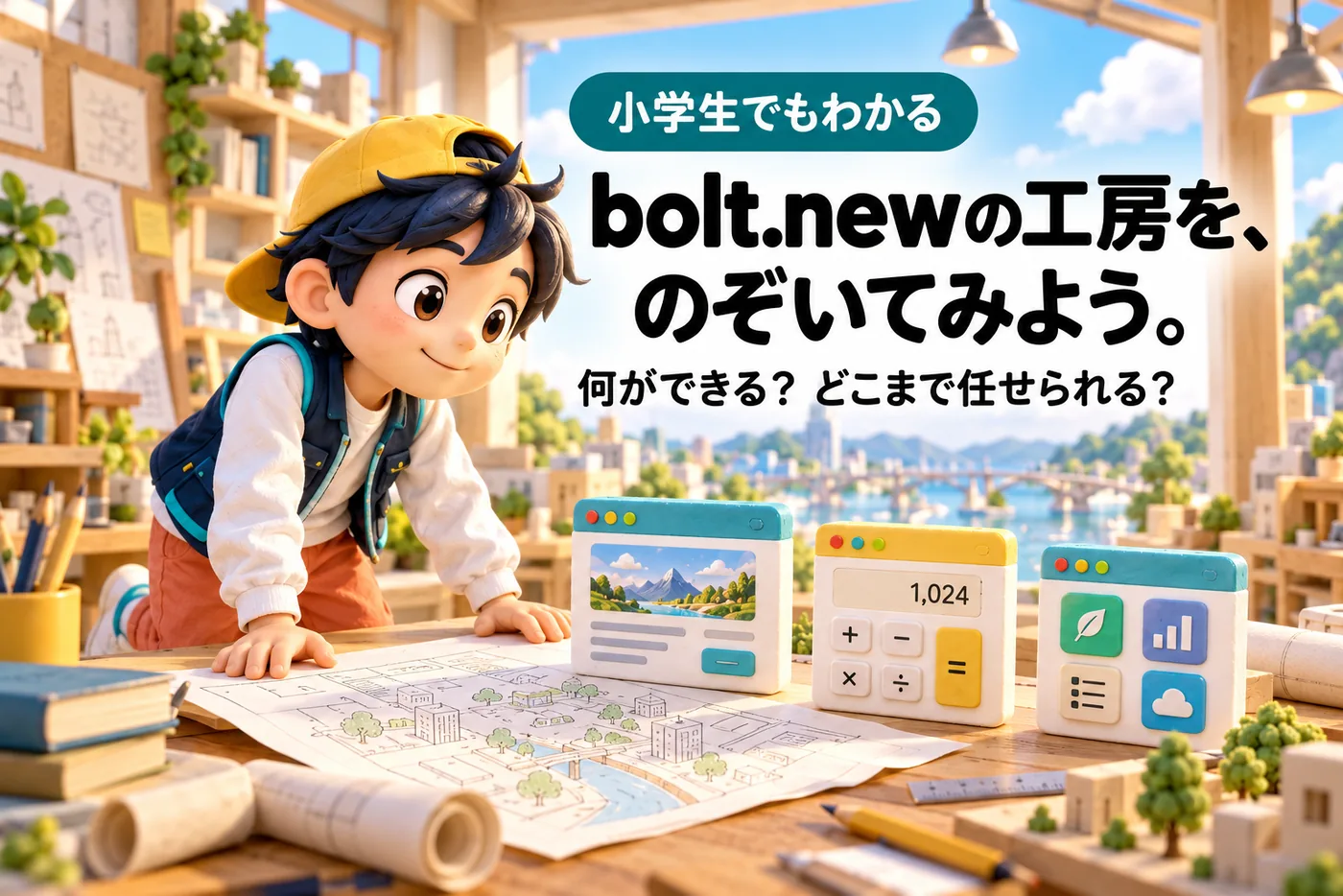 小学生でもわかるbolt.newのイメージ