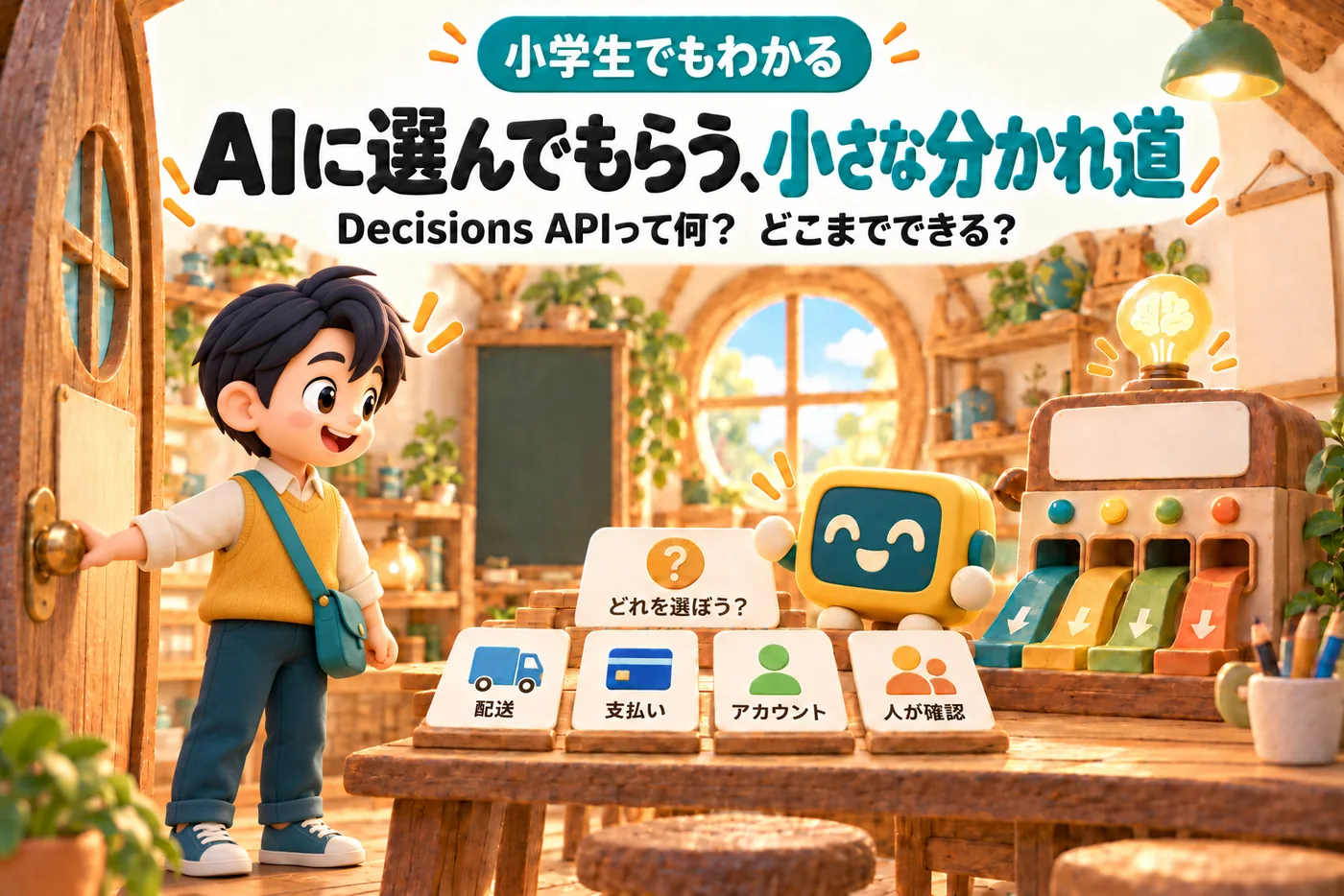 小学生でもわかるDecisions APIのイメージ