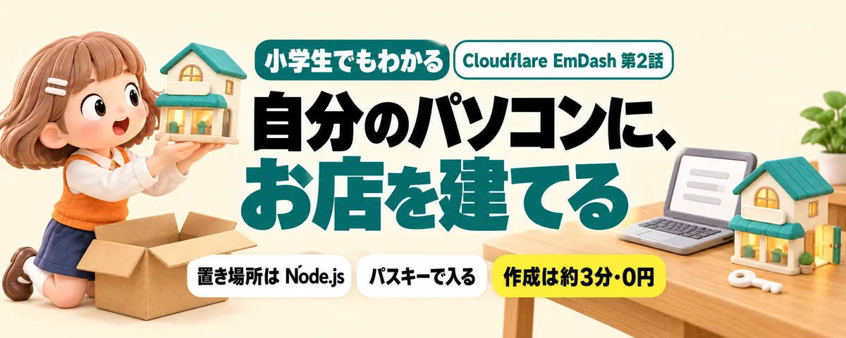 自分のPCに建てるのカバー