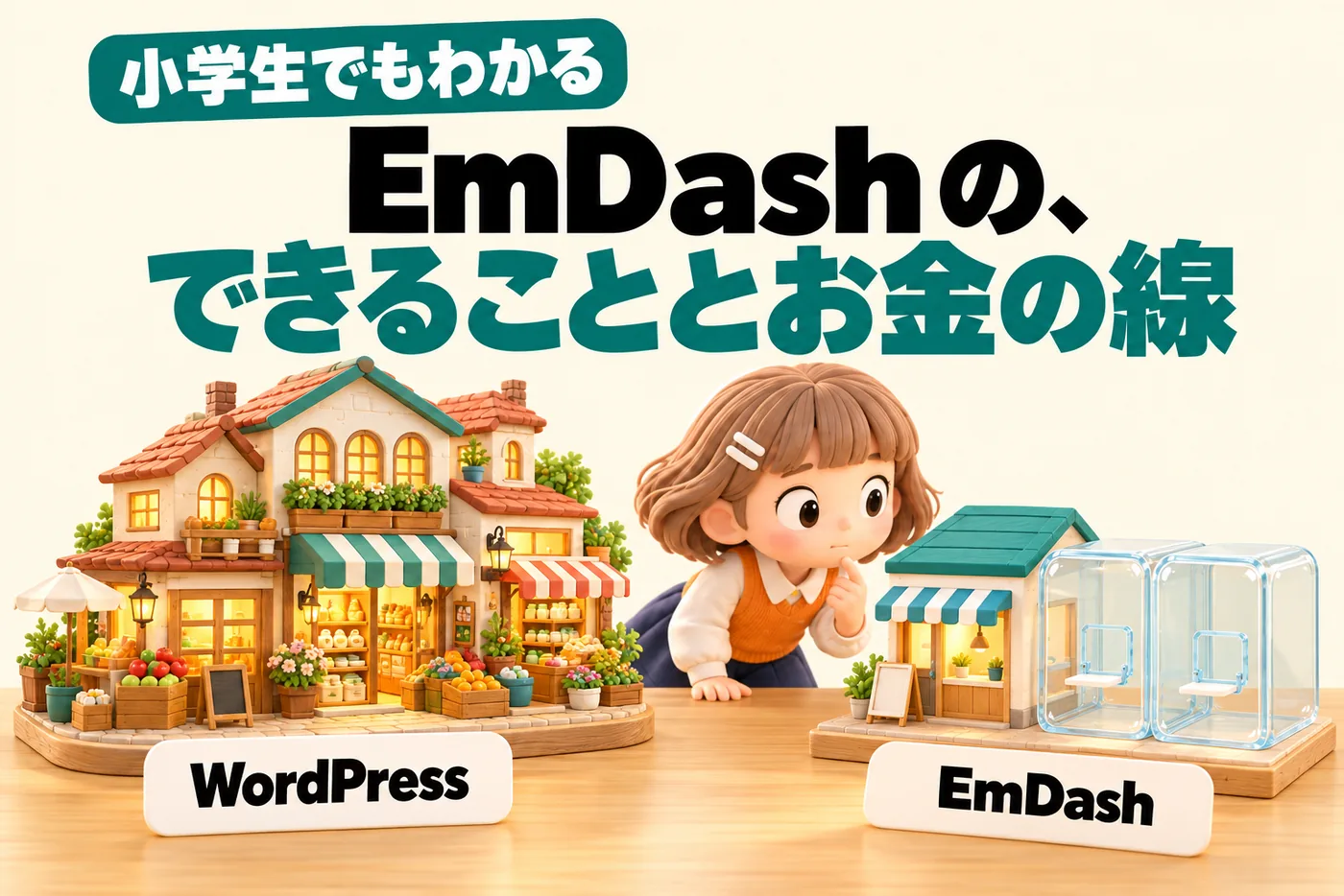 小学生でもわかるCloudflare EmDashのイメージ