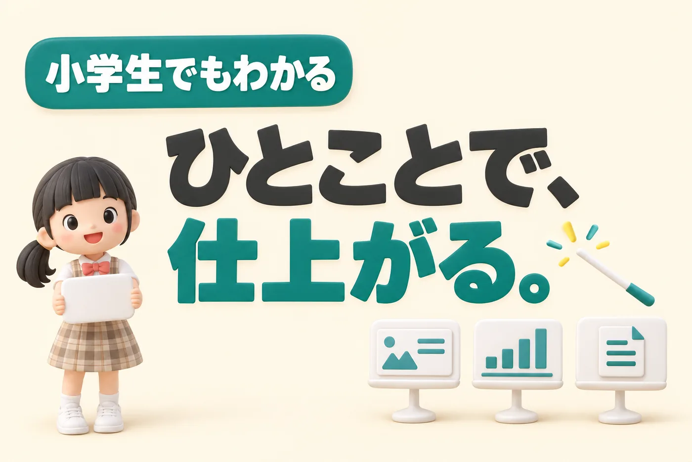 小学生でもわかるGensparkのイメージ