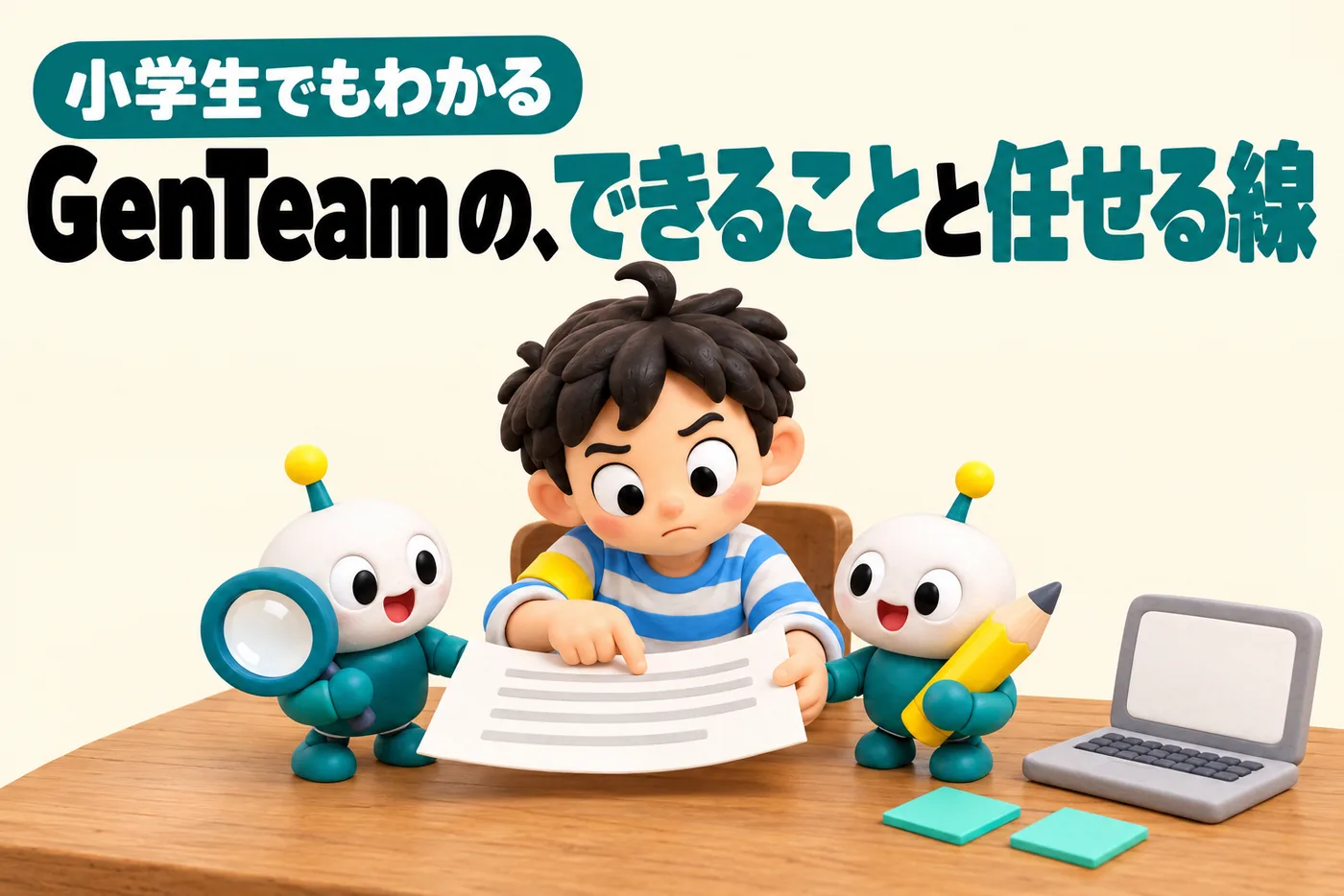 小学生でもわかるGenTeamのイメージ