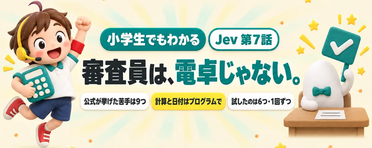 審査員の苦手のカバー