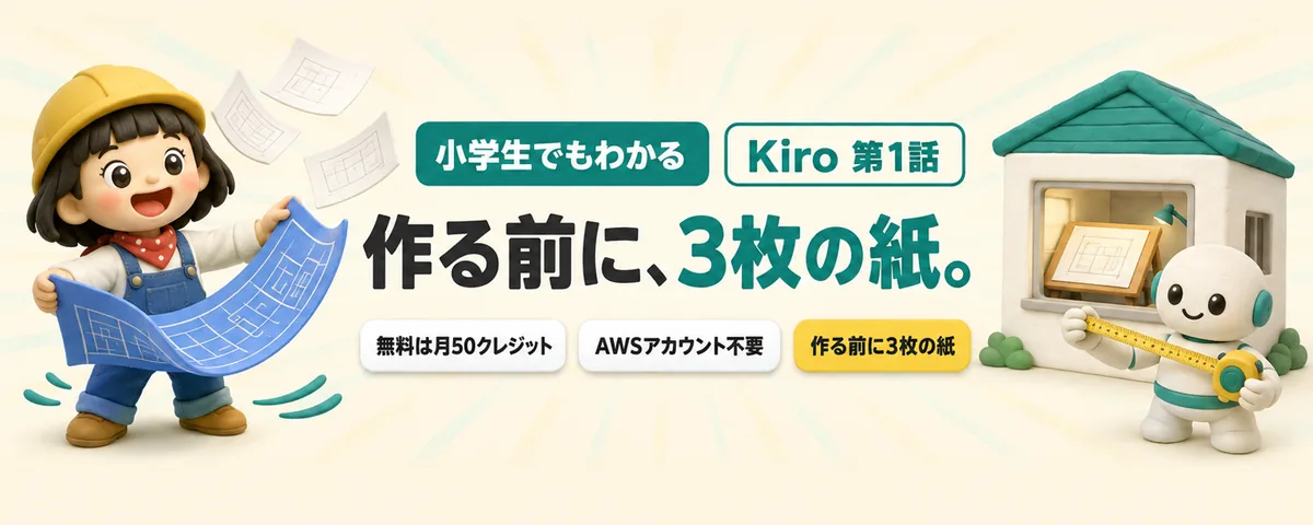 Kiro 第1話 Kiro始め方ガイド!いきなり作らないAI「設計事務所」の歩き方