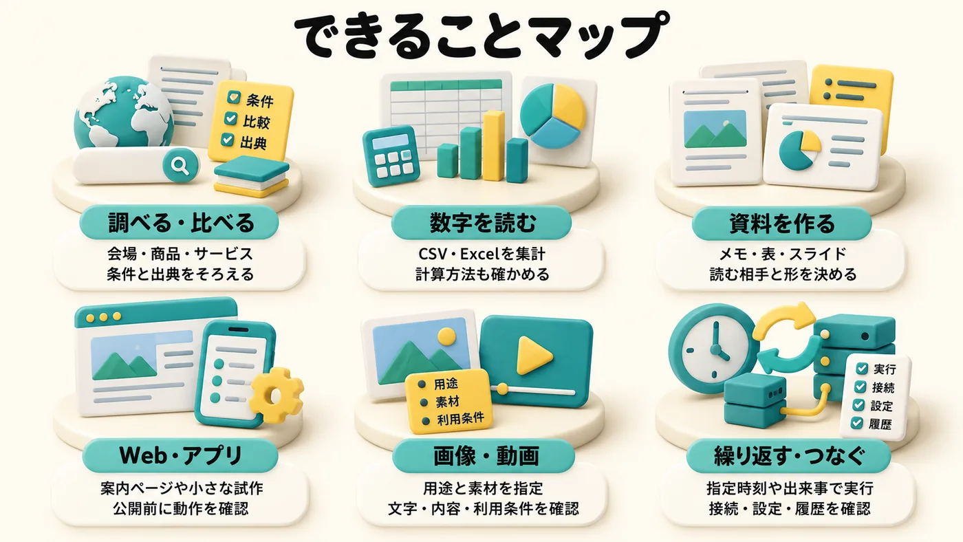 Manusでできることマップ