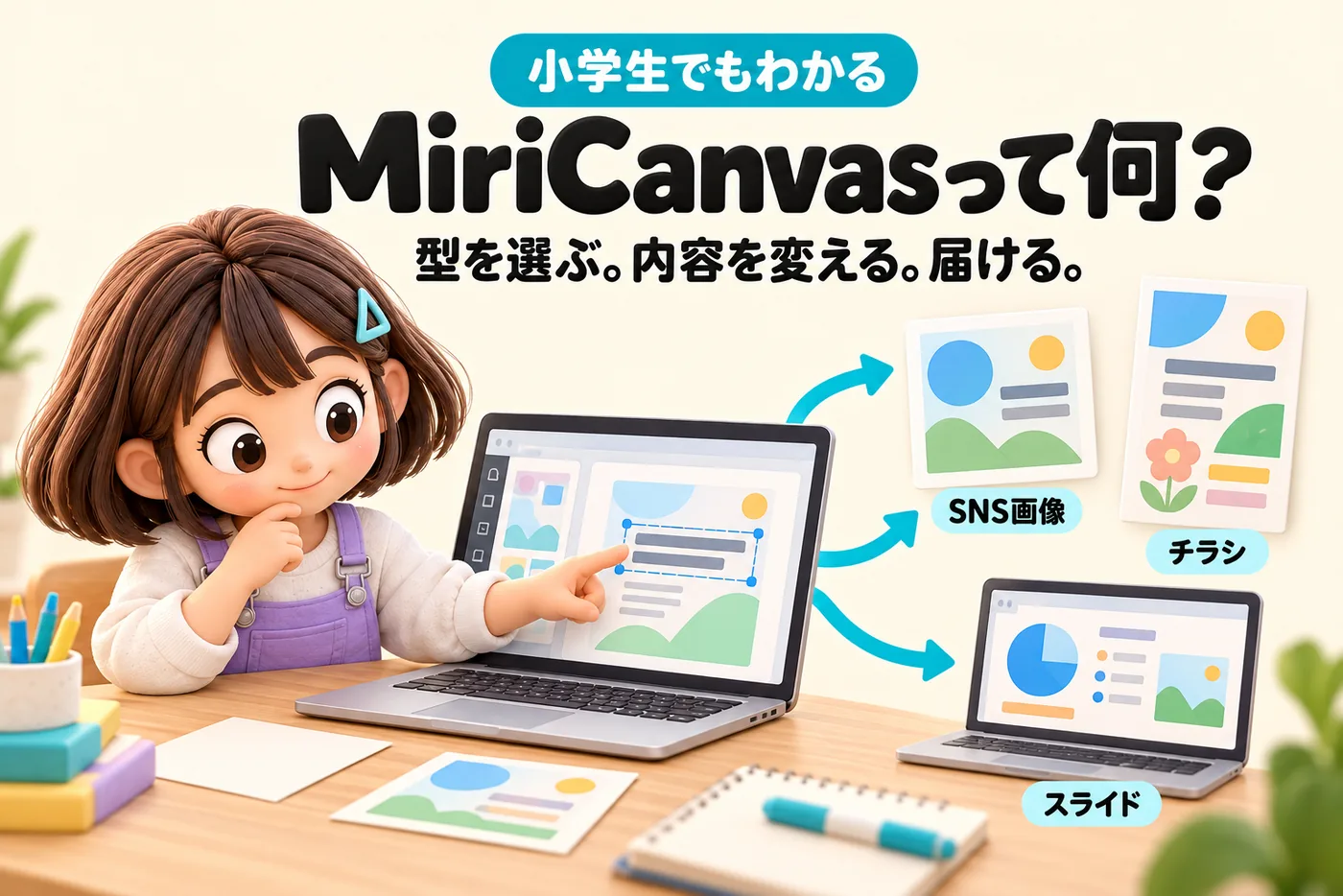 小学生でもわかるMiriCanvasのイメージ