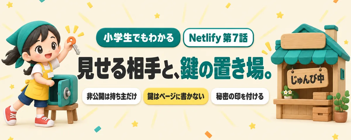 公開範囲と鍵のカバー