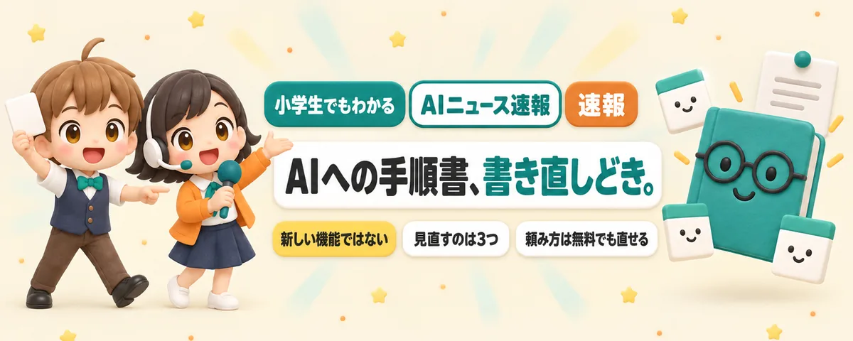 AIに渡す手順書、長すぎませんか。OpenAIが出した3つのコツのカバー