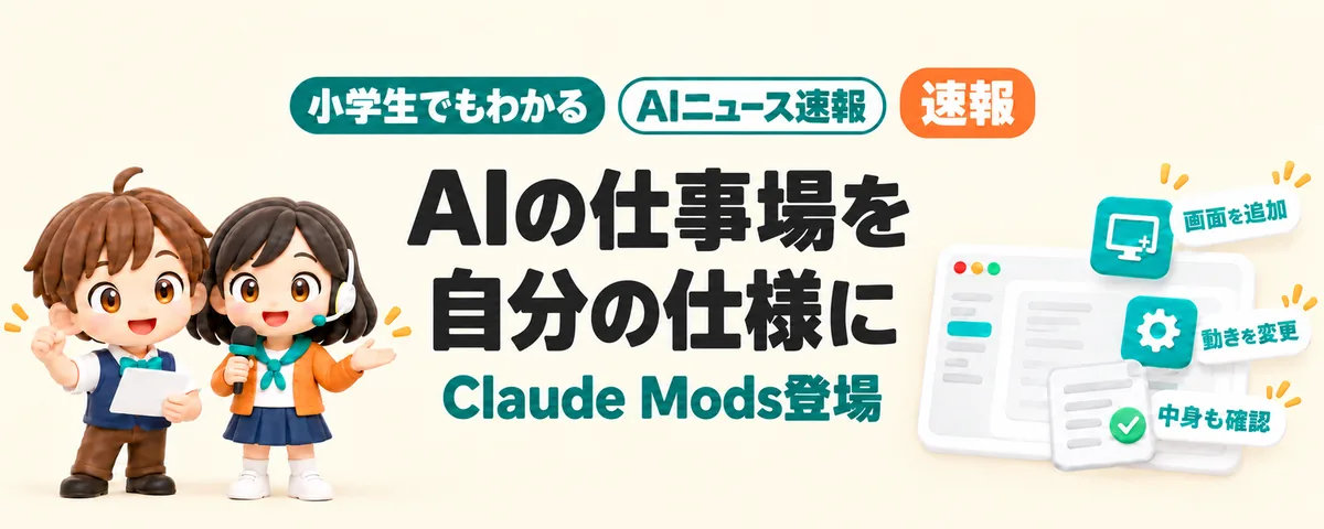 AIの仕事場を自分仕様に。「Claude Mods」登場のカバー