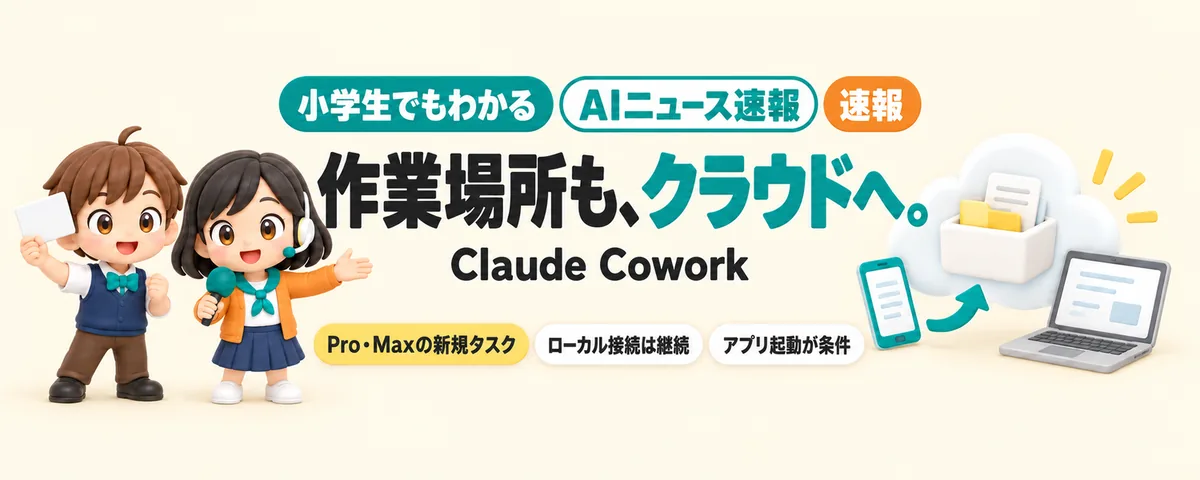 Claude Cowork、作業場所もクラウドへのカバー