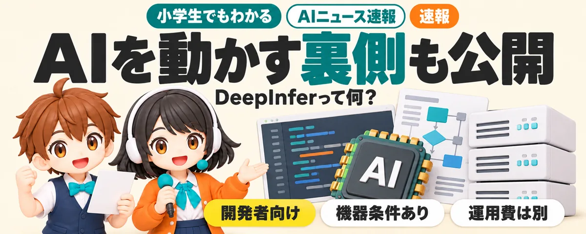 AIを動かす裏側も公開。DeepInferとは？のカバー