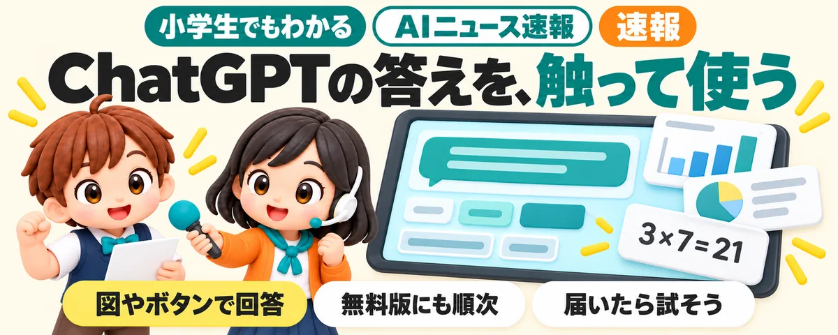 ChatGPTの答えを、触って使うのカバー