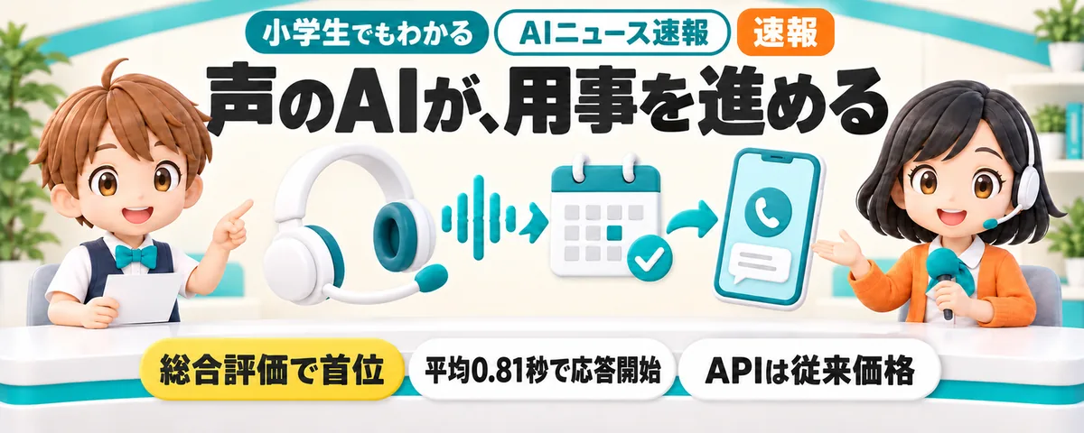 Grok Voiceが首位。声で用事を進めるAIのカバー