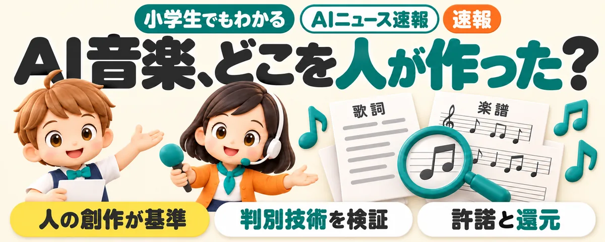 AI音楽、どこを人が作った？JASRACの線引きのカバー