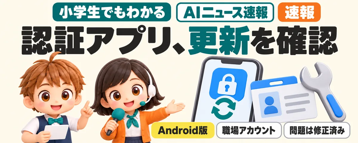 認証アプリから通行証が盗まれる。修正版へ更新をのカバー