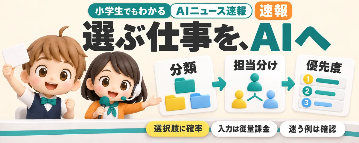Microsoft、選ぶ仕事に強いAIを発表のカバー