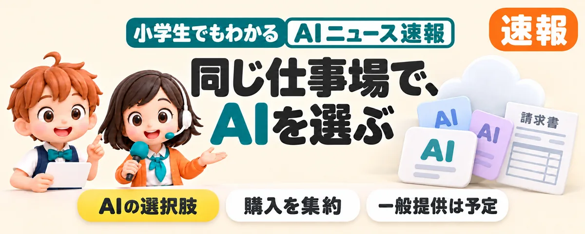 Googleのクラウドで、ライバルのAIが選べるのカバー