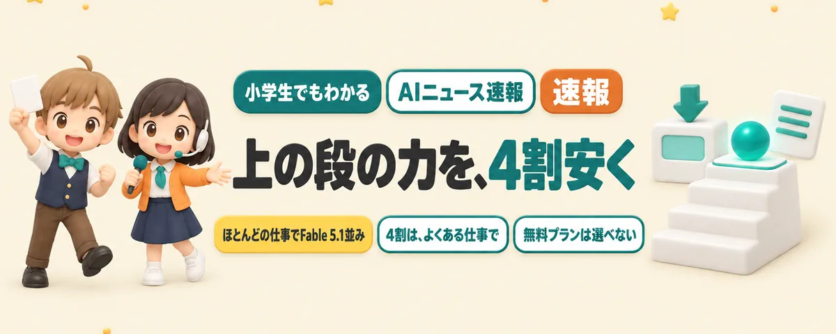 Claude「Opus 5.5」。ほとんどの仕事で上位並み、Opus 5より4割安いのカバー