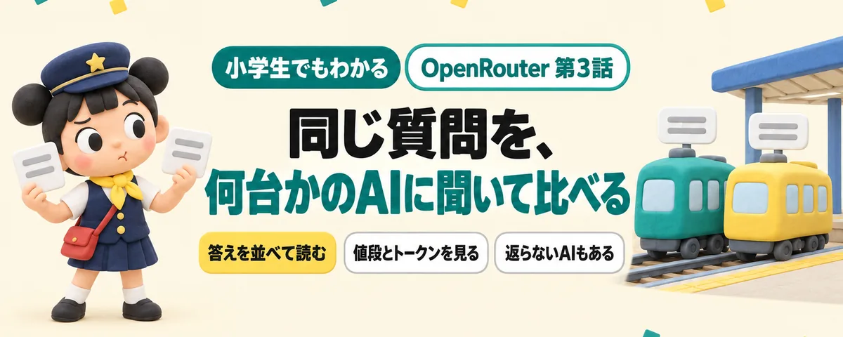 同じ質問で比べるのカバー