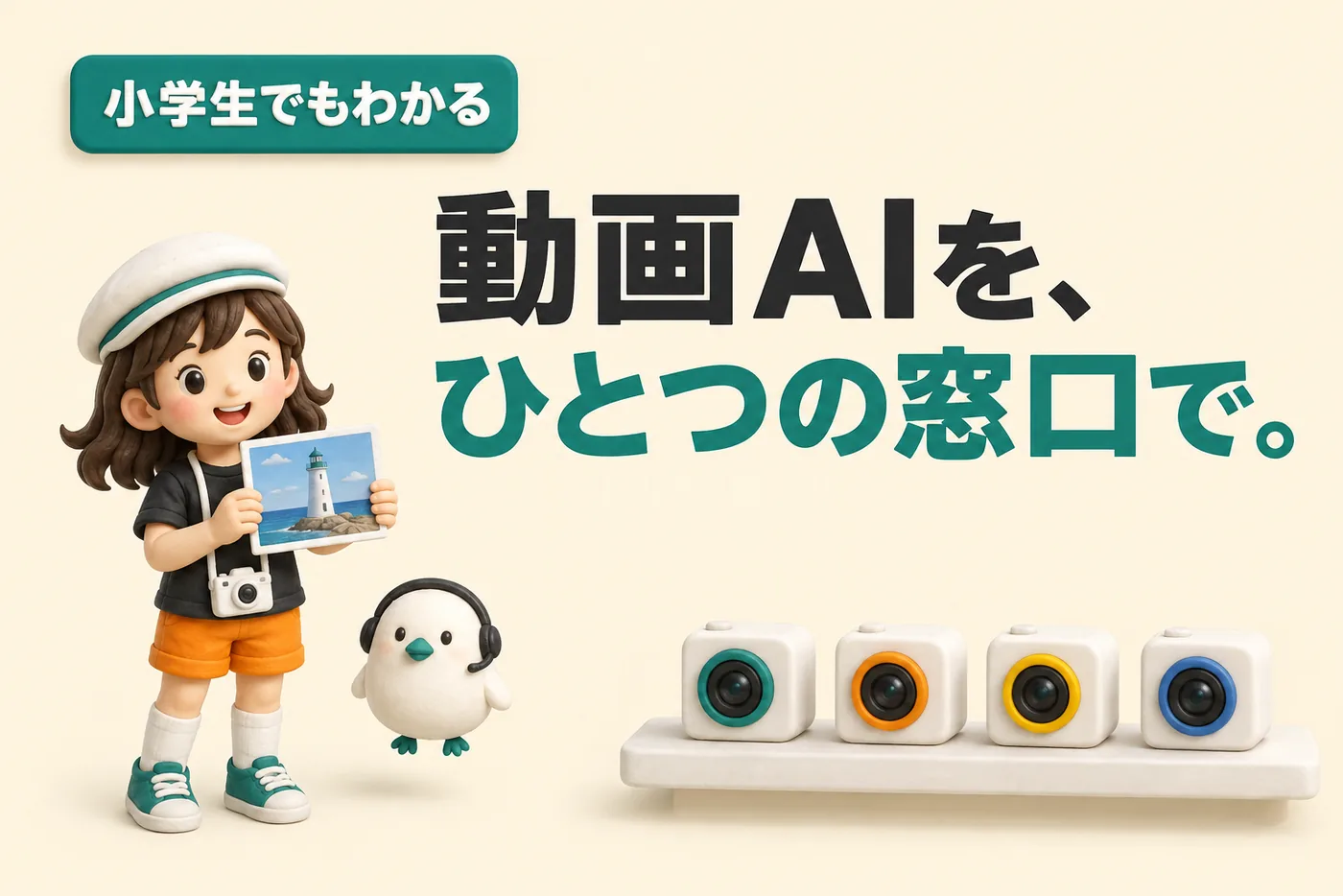 小学生でもわかるPollo AIのイメージ