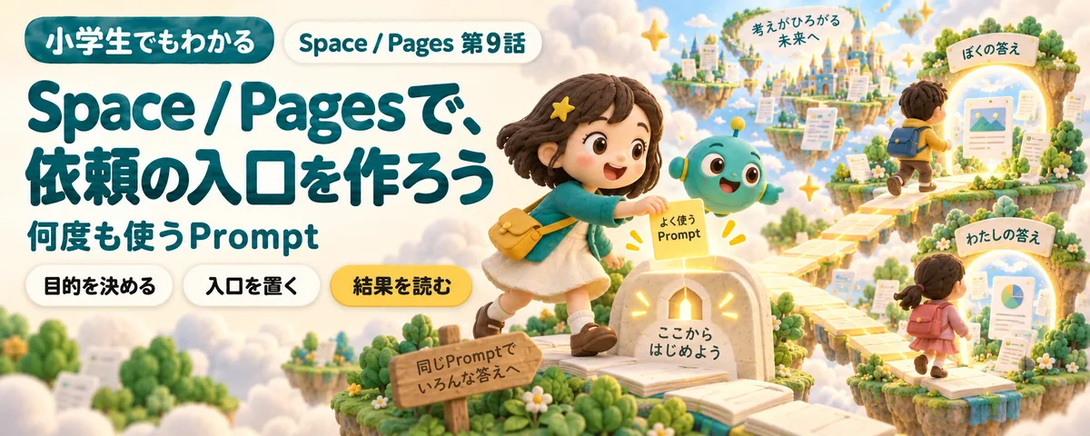 ChatGPT Space / Pages 第9話 ChatGPT Pagesに何度も使う依頼を残す!始め方ガイド