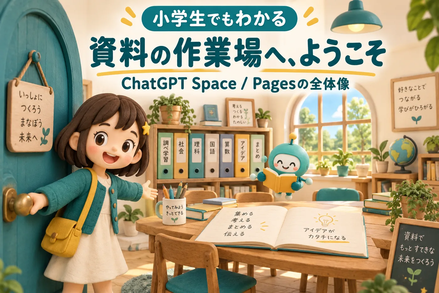 小学生でもわかるChatGPT Space / Pagesのイメージ