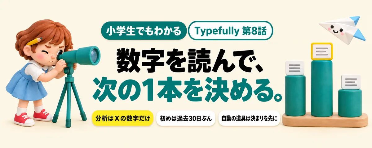 Typefully 第8話 Typefullyで数字を見る!分析の画面の読み方と、自動の道具を入れる前に知ること